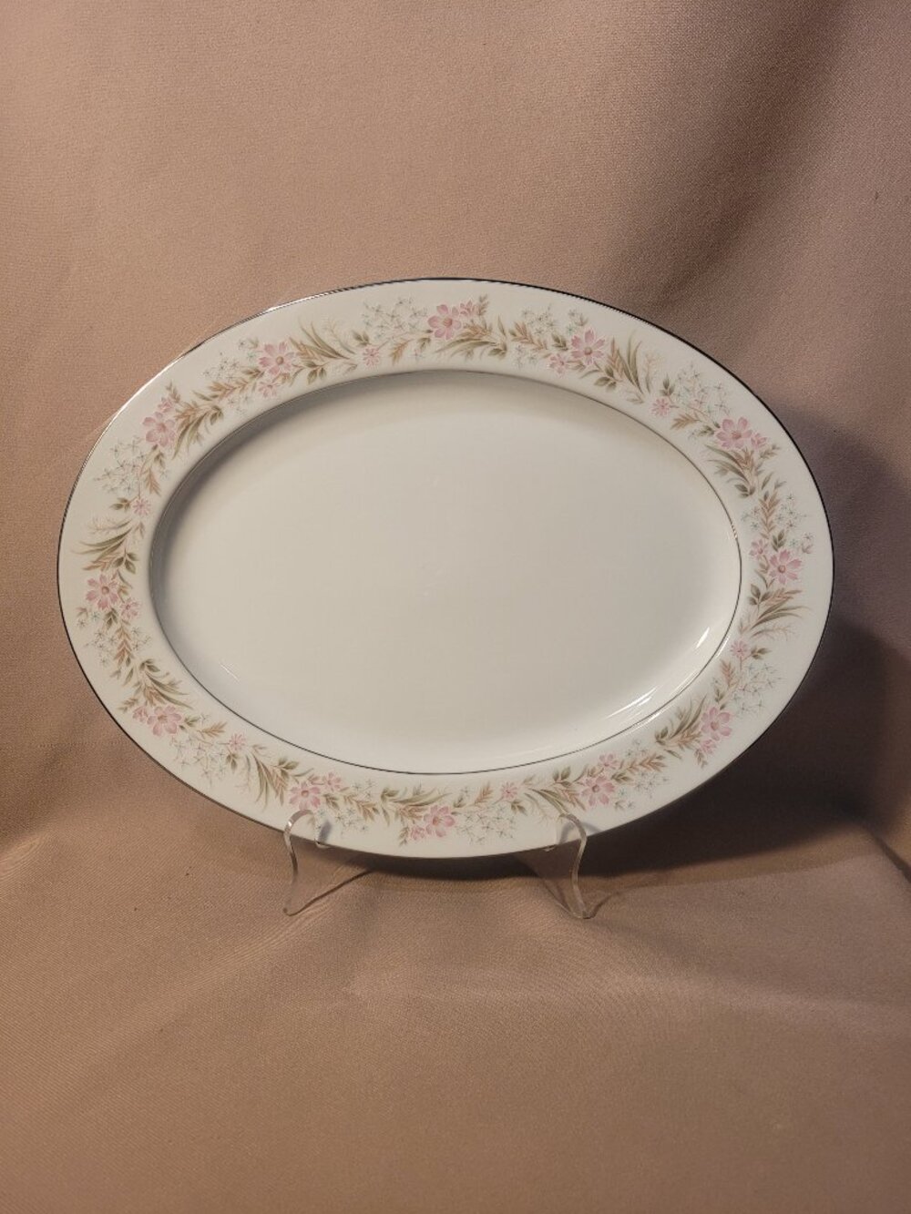 Noritake Mayflower 2351 Medium Oval Serving Platter (13 1/2")